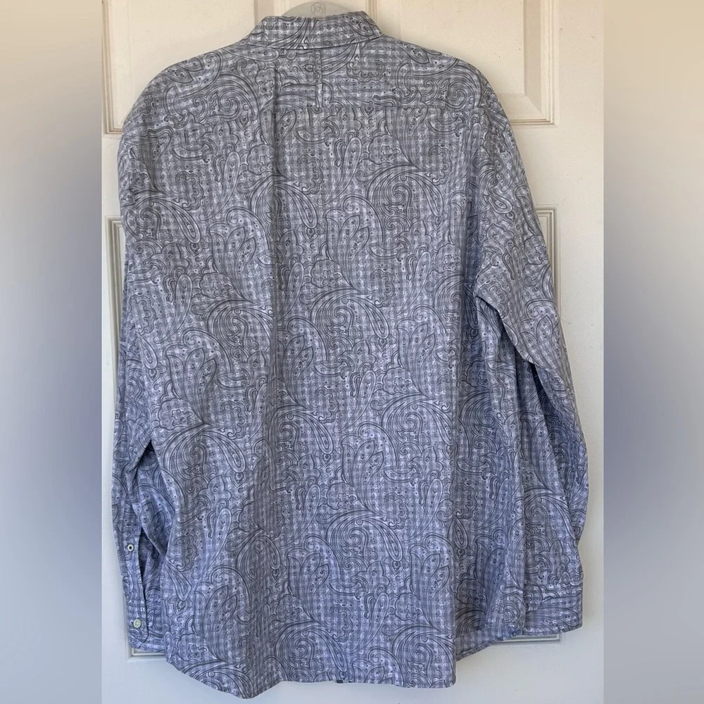 Banana Republic Men’s‎ Paisley Button Down Tailored Slim Fit Size XL
